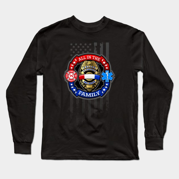 ALL IN THE FAMILY Long Sleeve T-Shirt by razrgrfx